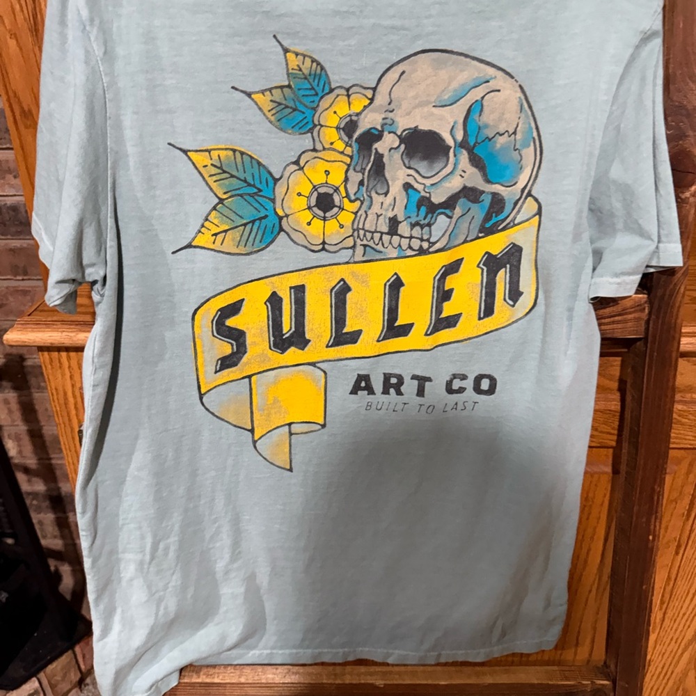 Sullen Art Co Men's Short Sleeve Graphic Tee - Gray
